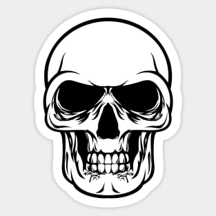 Creepy Skull Sticker